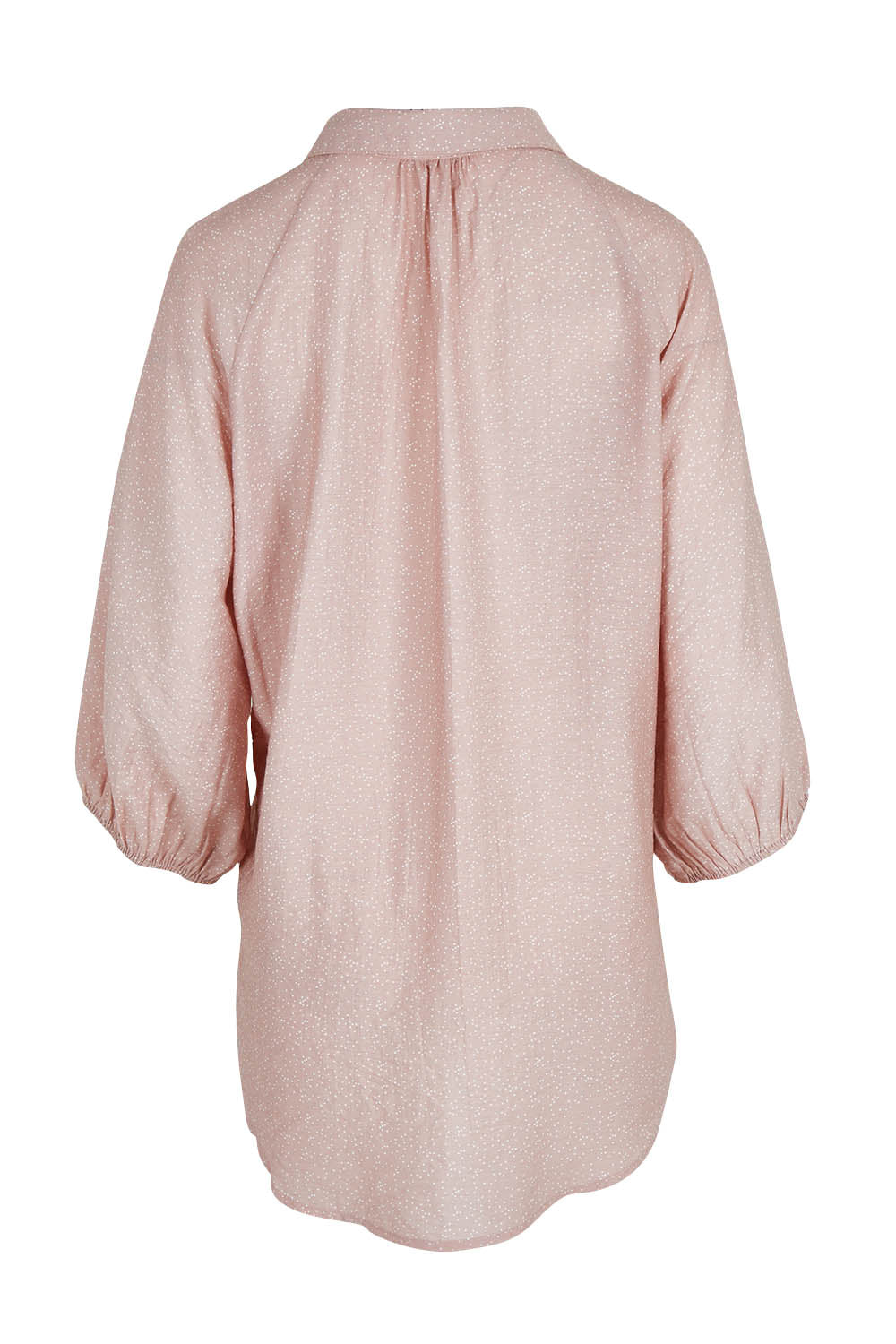 Product shot of The Keepers Soft Relaxed Fit Shirt in colour Dustypink (Pink), from the back