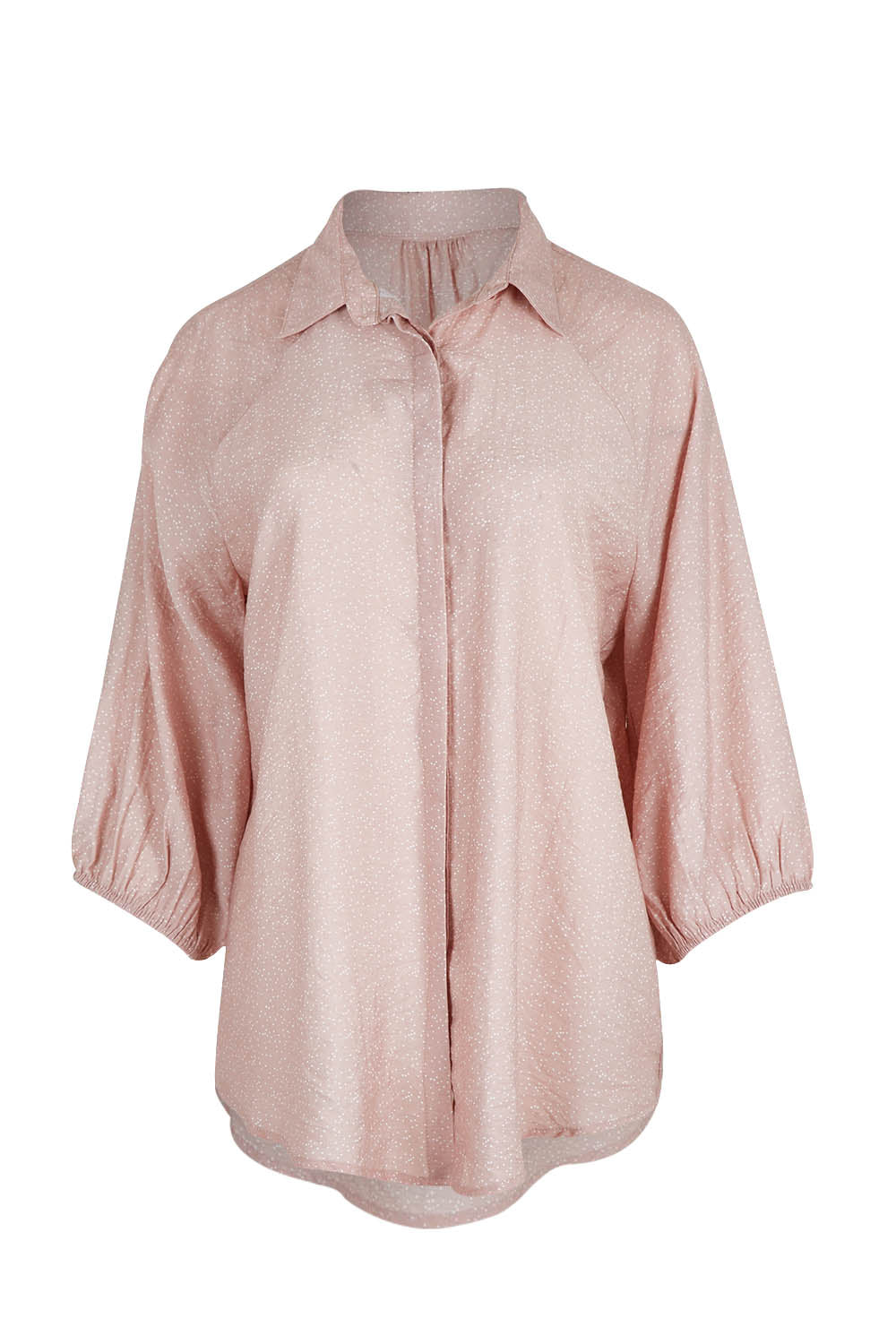 Product shot of The Keepers Soft Relaxed Fit Shirt in colour Dustypink (Pink), from the front