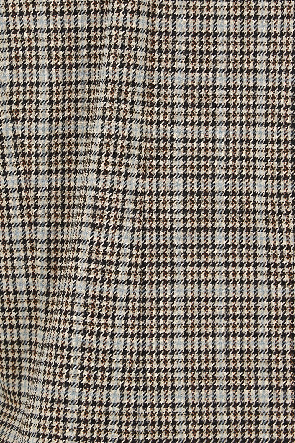 Product shot of The Keepers Houndstooth Blazer in colour Blackblue (Black), detail