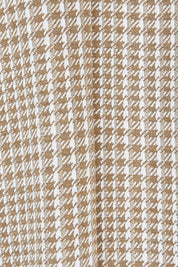Product shot of The Keepers Houndstooth Blazer in colour Tanivory, detail