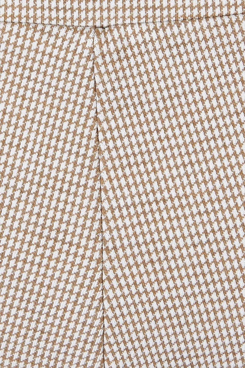 Product shot of The Keepers Pull On Jacquard Pant in colour Tanivory, detail