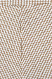 Product shot of The Keepers Pull On Jacquard Pant in colour Tanivory, detail