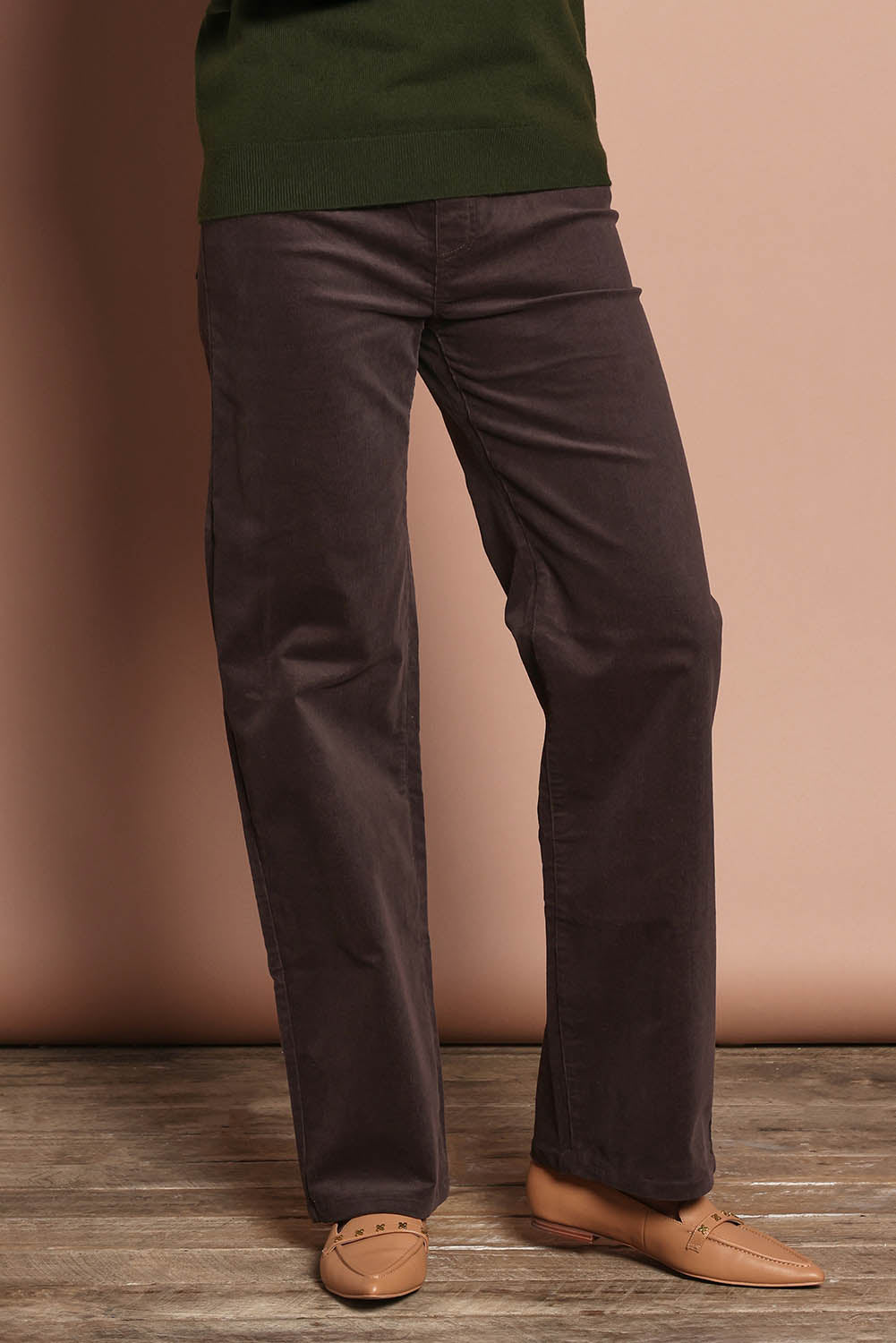 The Keepers Cord Pull On Wide Leg Pant – Darkcocoa – birdsnest