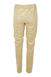 Product shot of The Keepers Cord Pull On Pant in colour Almond, from the back