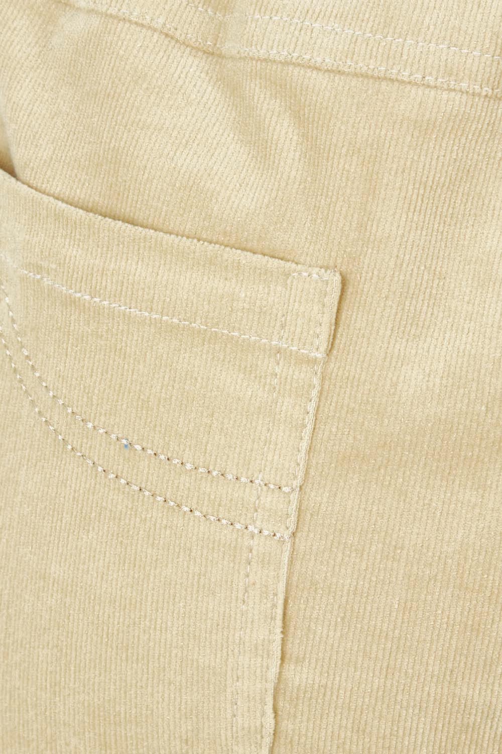 Product shot of The Keepers Cord Pull On Pant in colour Almond, detail