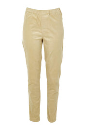 Product shot of The Keepers Cord Pull On Pant in colour Almond, from the front