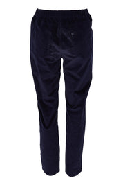 Product shot of The Keepers Cord Pull On Pant in colour Darknavy (Blue), from the back