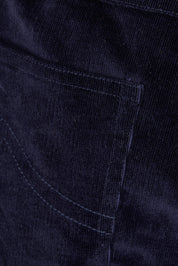 Product shot of The Keepers Cord Pull On Pant in colour Darknavy (Blue), detail