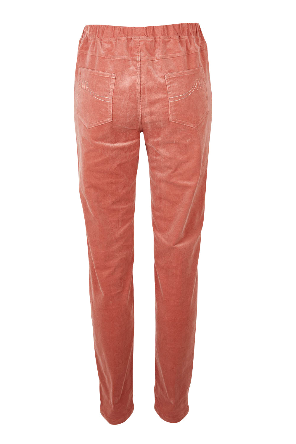 Product shot of The Keepers Cord Pull On Pant in colour Dustypink (Pink), from the back
