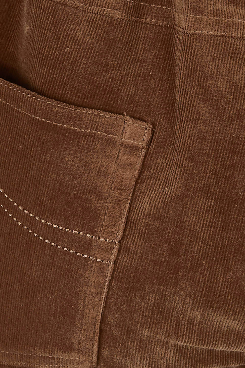 Product shot of The Keepers Cord Pull On Pant in colour Mushroom, detail