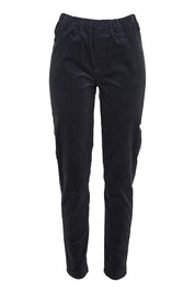 Product shot of The Keepers Cord Pull On Pant in colour Slate (Grey), from the front