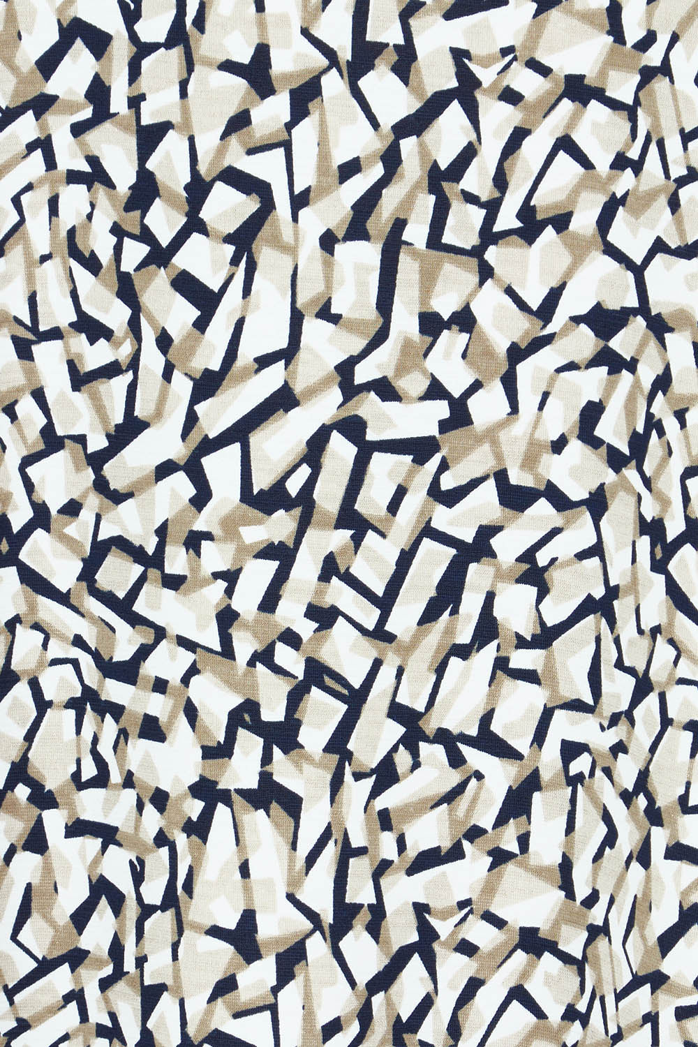 Product shot of The Easy Wear Print Maxi Dress in colour Ivorynavy (Blue), detail