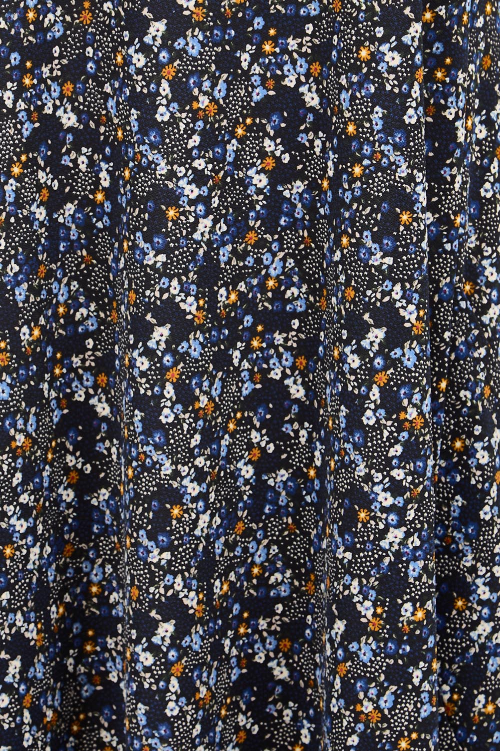 Product shot of the The Easy Wear Print Maxi Dress – Multifleur in colour Multifleur, showing detail