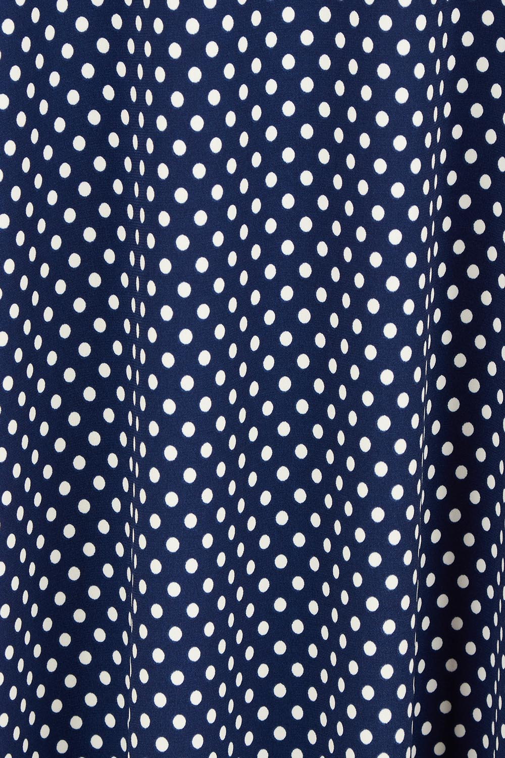 Product shot of The Easy Wear Print Maxi Dress in colour Navydot (Blue), detail