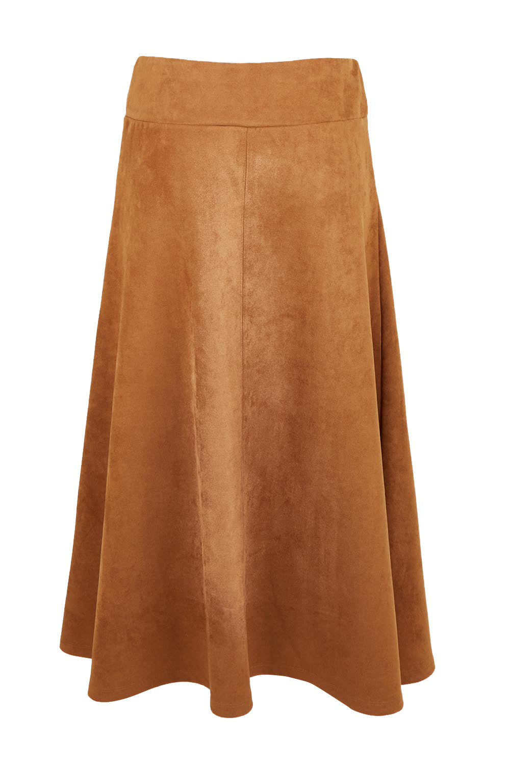 The Luxe Faux Suede Skirt – Tan