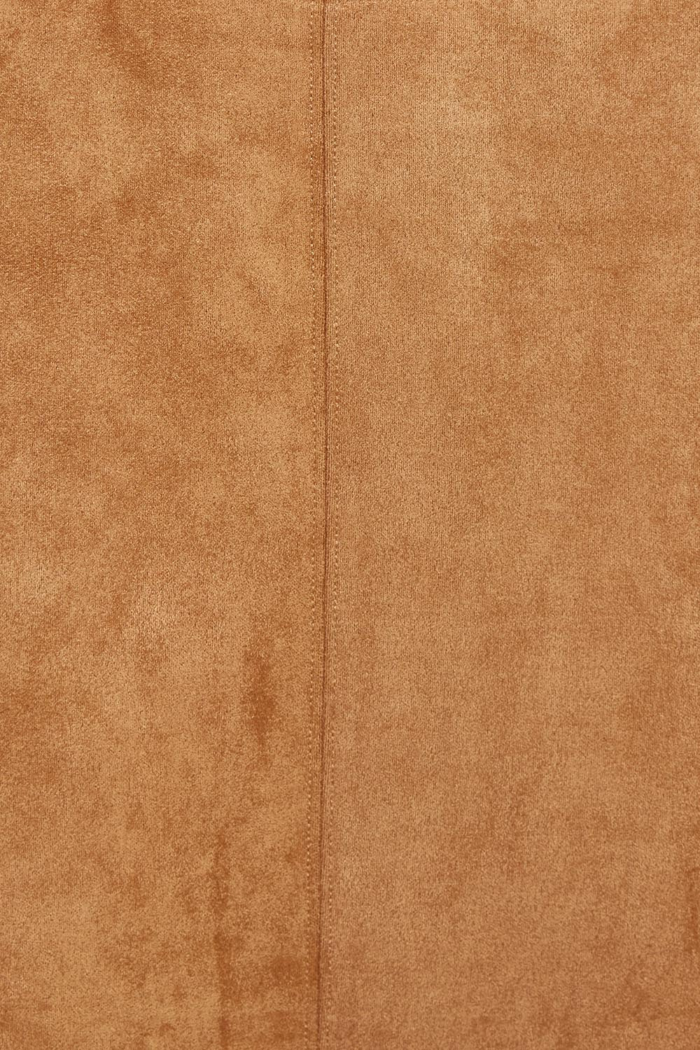 The Luxe Faux Suede Skirt – Tan