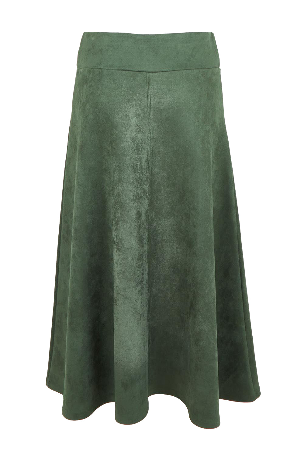 The Luxe Faux Suede Skirt – Pinegreen