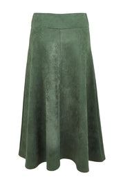The Luxe Faux Suede Skirt – Pinegreen
