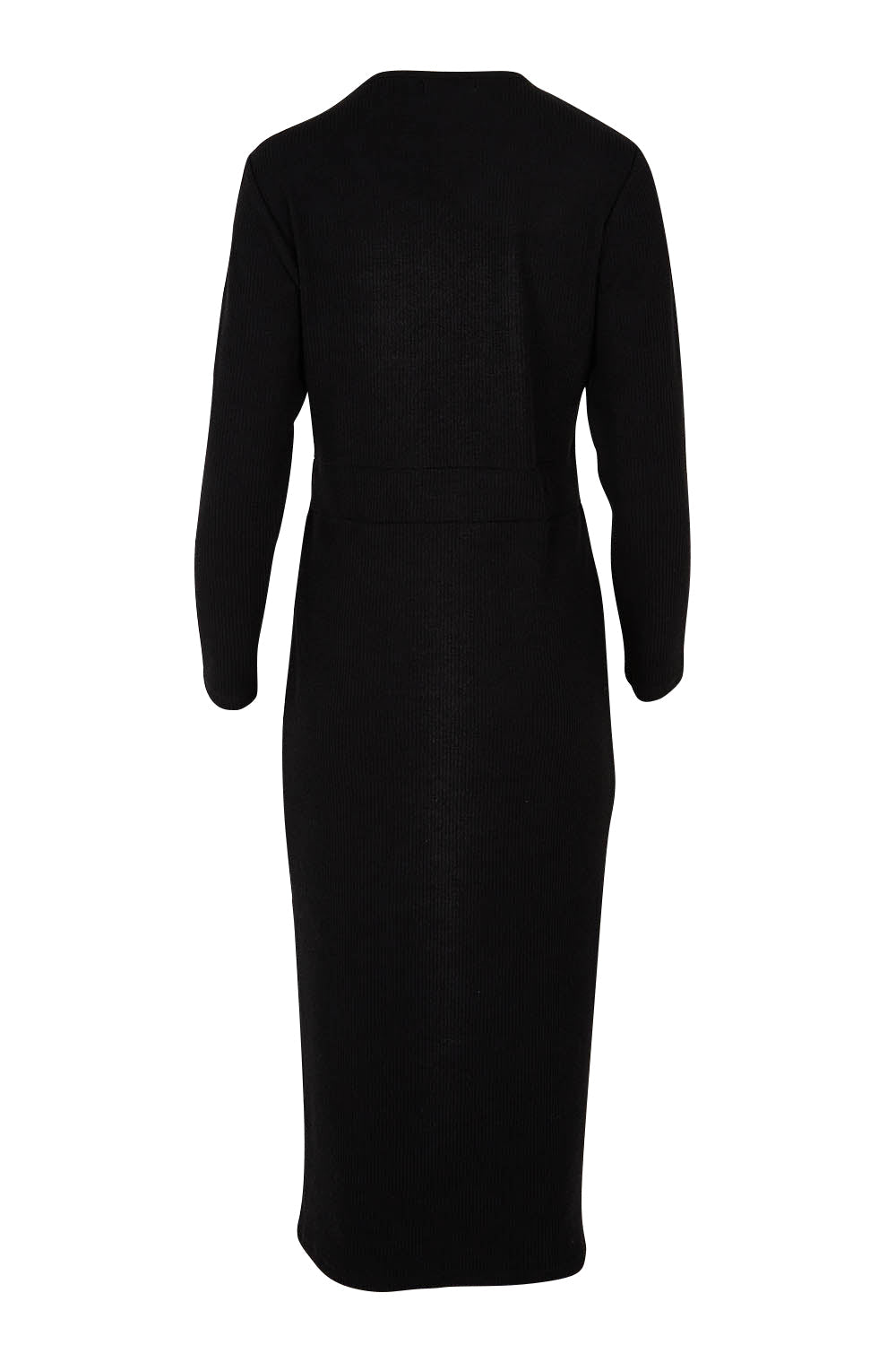 Preloved The Rib Crew Neck Dress - Black