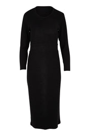 Preloved The Rib Crew Neck Dress - Black