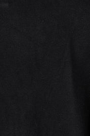 Product shot of The All Season Cropped Cardigan in colour Black (Black), detail