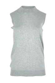 Product shot of The All Season Sleeveless Tank in colour Silvergrey (Grey), from the front