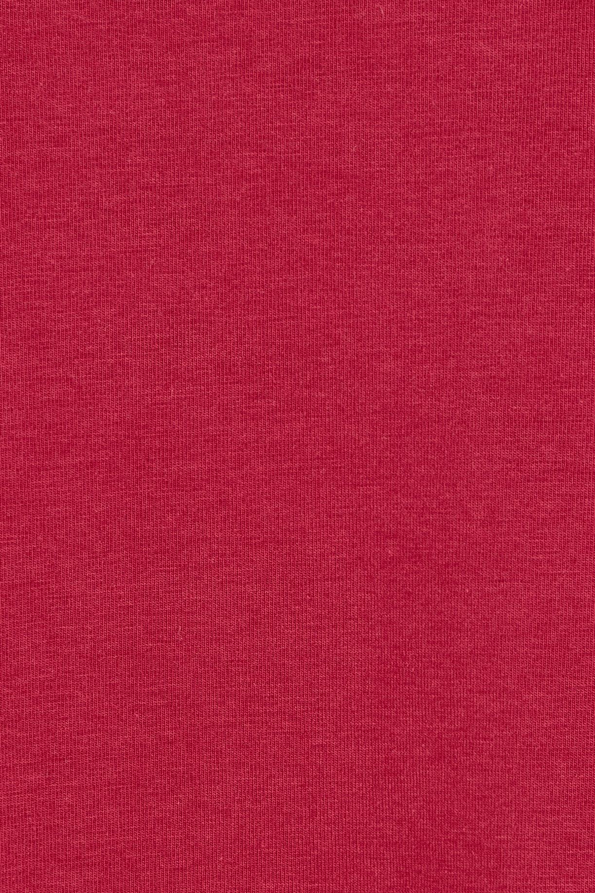 Product shot of The Keepers Square Neck Tee in colour Rose (Pink), detail