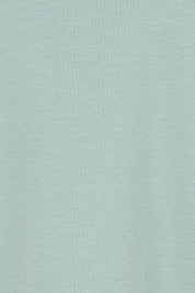Product shot of The Keepers Square Neck Tee in colour Sage (Green), detail
