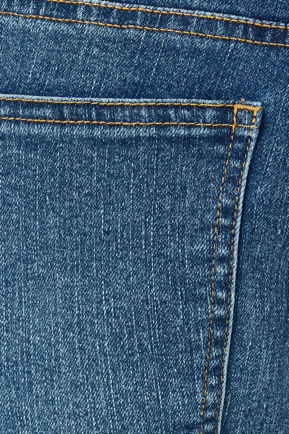 Product shot of The High Waisted Cuff Jean in colour Mediumblue (Blue), detail