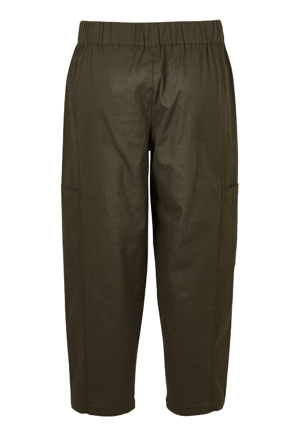 Product shot of The Keepers Side Pocket Pant in colour Armygreen (Green), from the back