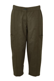 Product shot of The Keepers Side Pocket Pant in colour Armygreen (Green), from the front