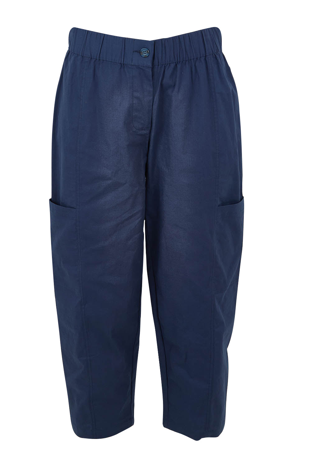 Product shot of The Keepers Side Pocket Pant in colour Oceanblue (Blue), from the front