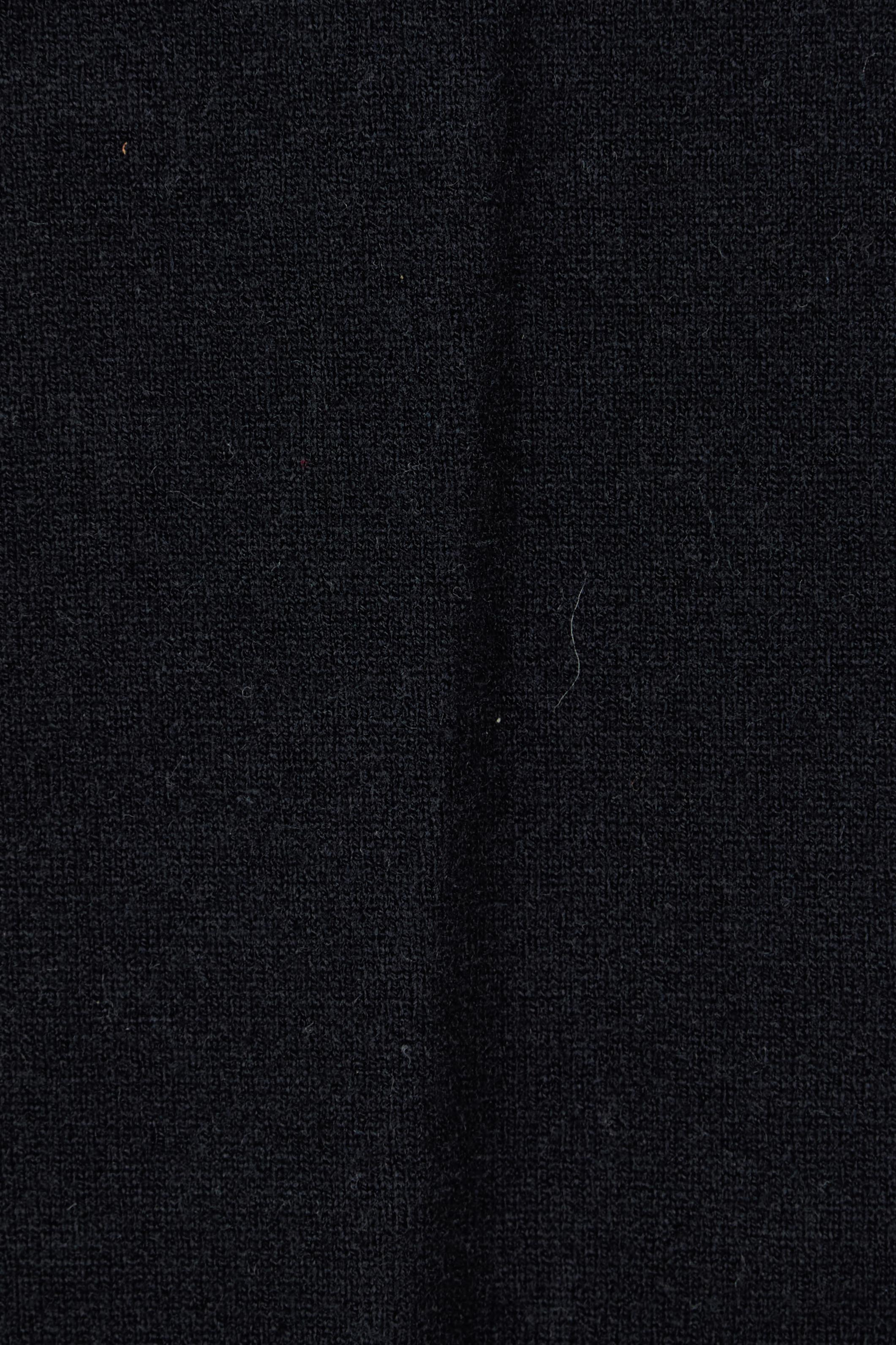 Product shot of The Comfort True Knit Johnny Collar Dress in colour Black (Black), detail