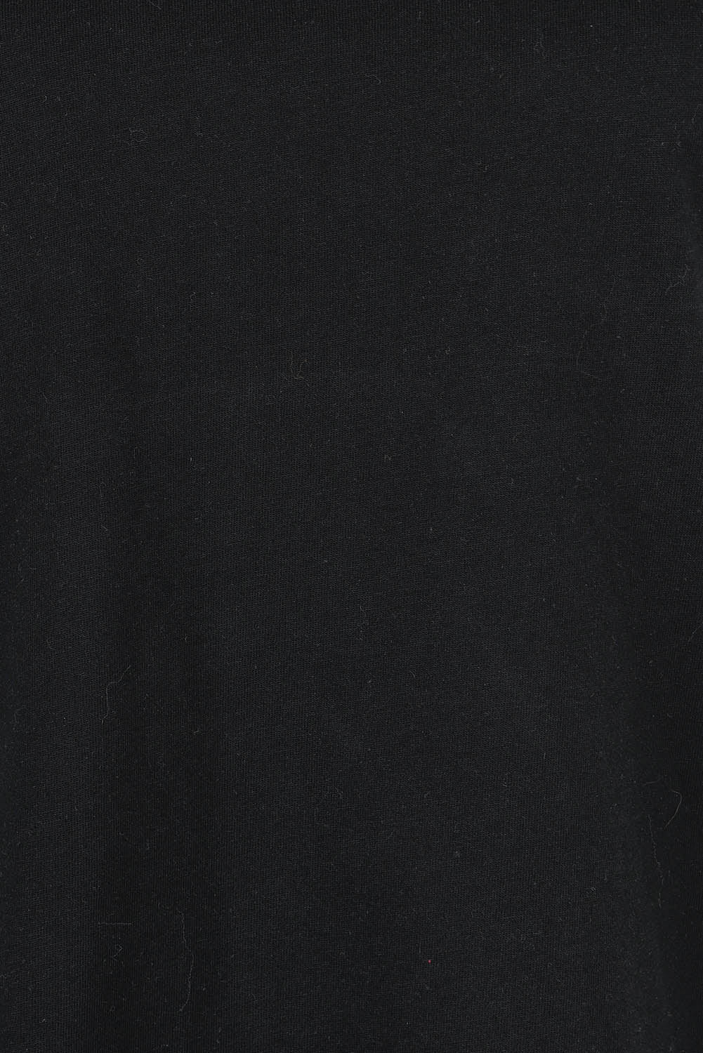 Product shot of The Luxe Pima Cotton Tee in colour Black (Black), detail