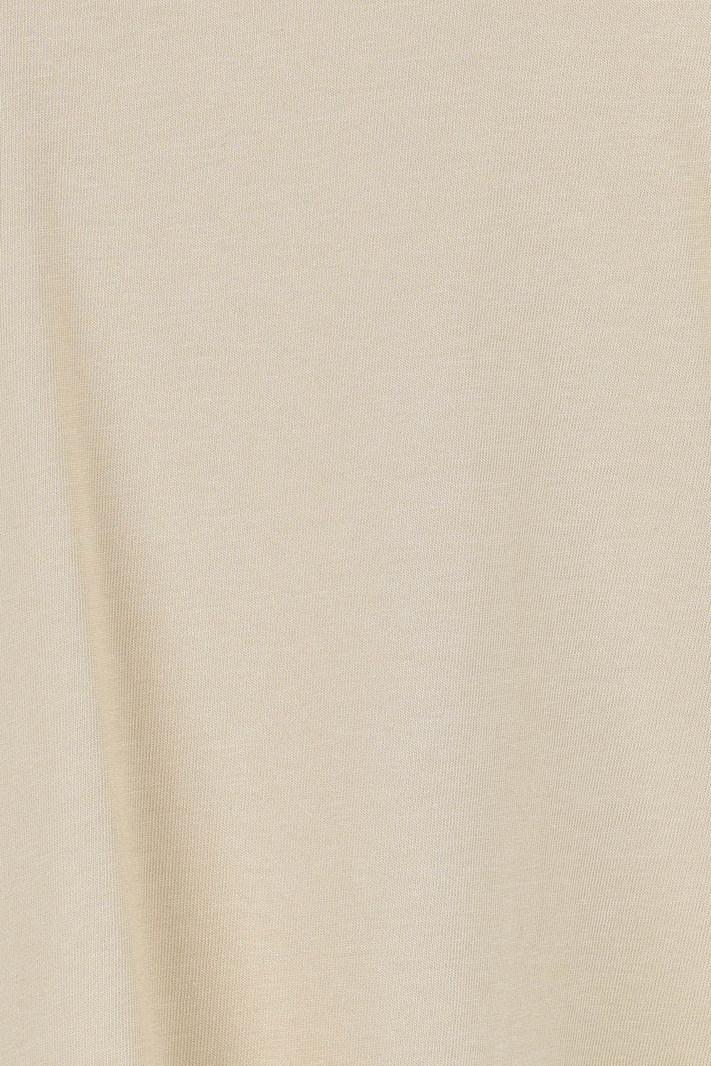 Product shot of The Luxe Pima Cotton Tee in colour Nougat, detail