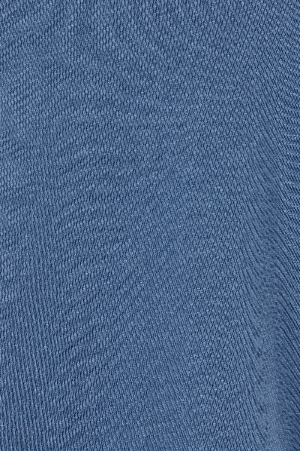 Product shot of The Luxe Pima Cotton Tee in colour Opal (Blue), detail