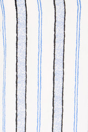 Product shot of the The Woven Easy Wear Tee – Bluewhite in colour Bluewhite, showing detail