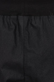 Product shot of The Rib Waistband Short in colour Black (Black), detail