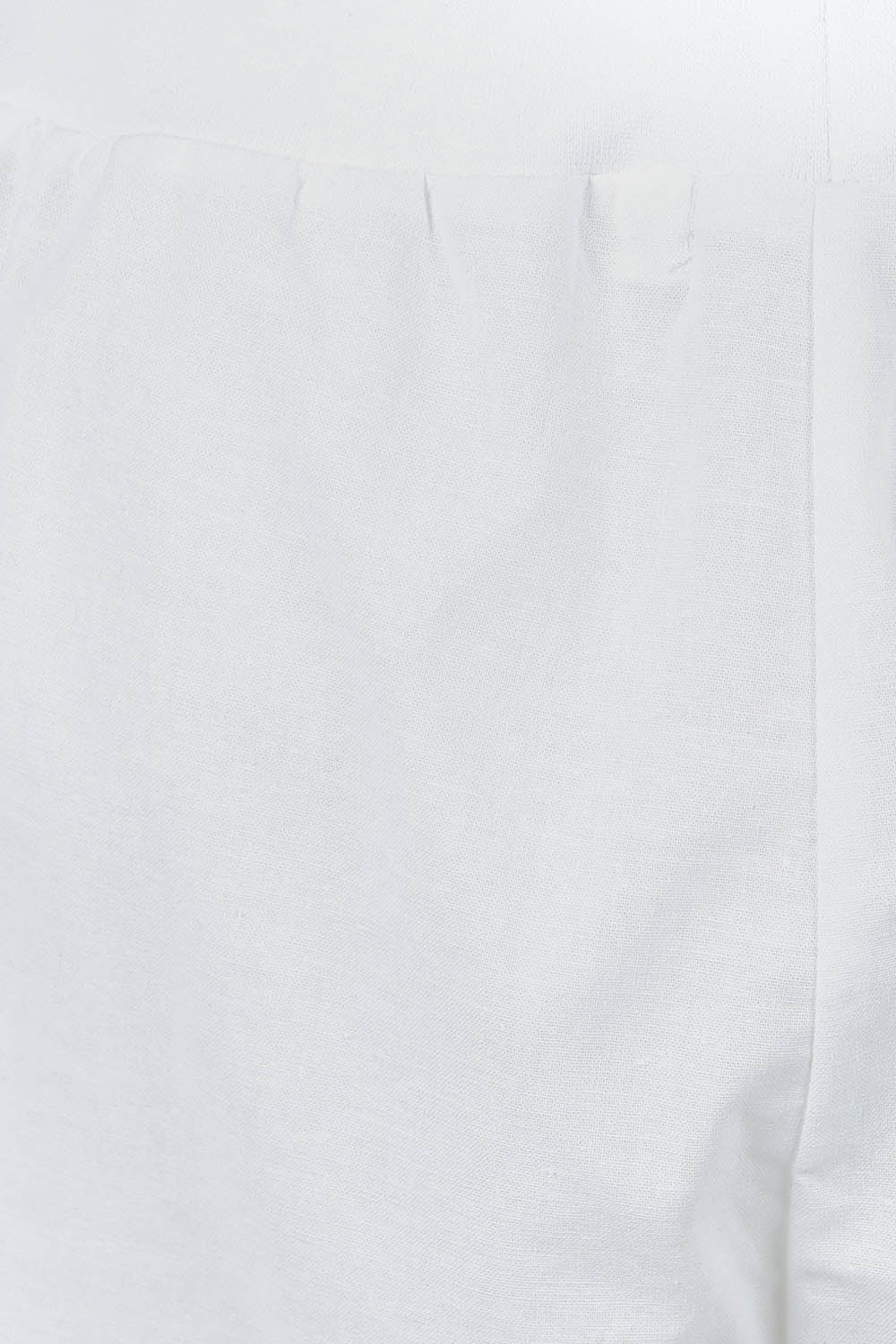 Product shot of The Rib Waistband Short in colour White (White), detail
