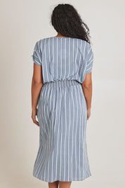 Preloved The Cotton Shirred Waist Dress - Denimblue