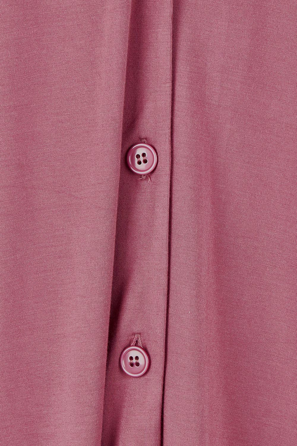 Product shot of the The Pack & Go Luxe Bamboo Button Up Dress with Pockets - Smokeyrose in colour Smokeyrose, showing detail