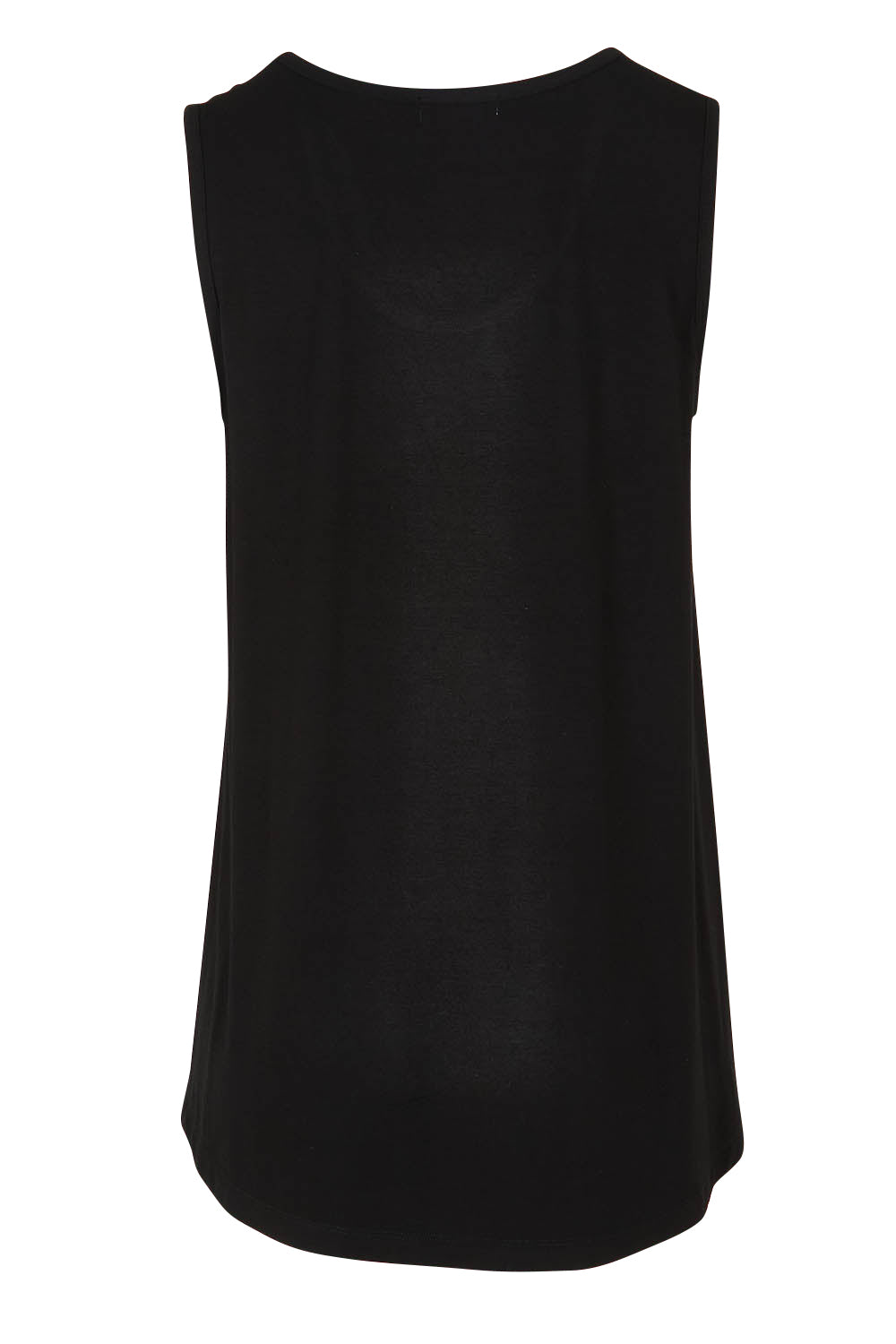 Product shot of The Pack & Go Luxe Bamboo Swing Tank in colour Black (Black), from the back