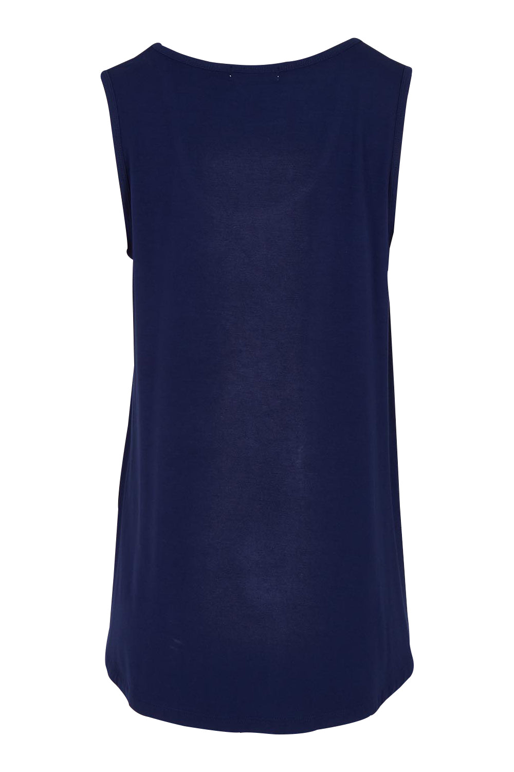 Product shot of The Pack & Go Luxe Bamboo Swing Tank in colour Frenchnavy (Blue), from the back