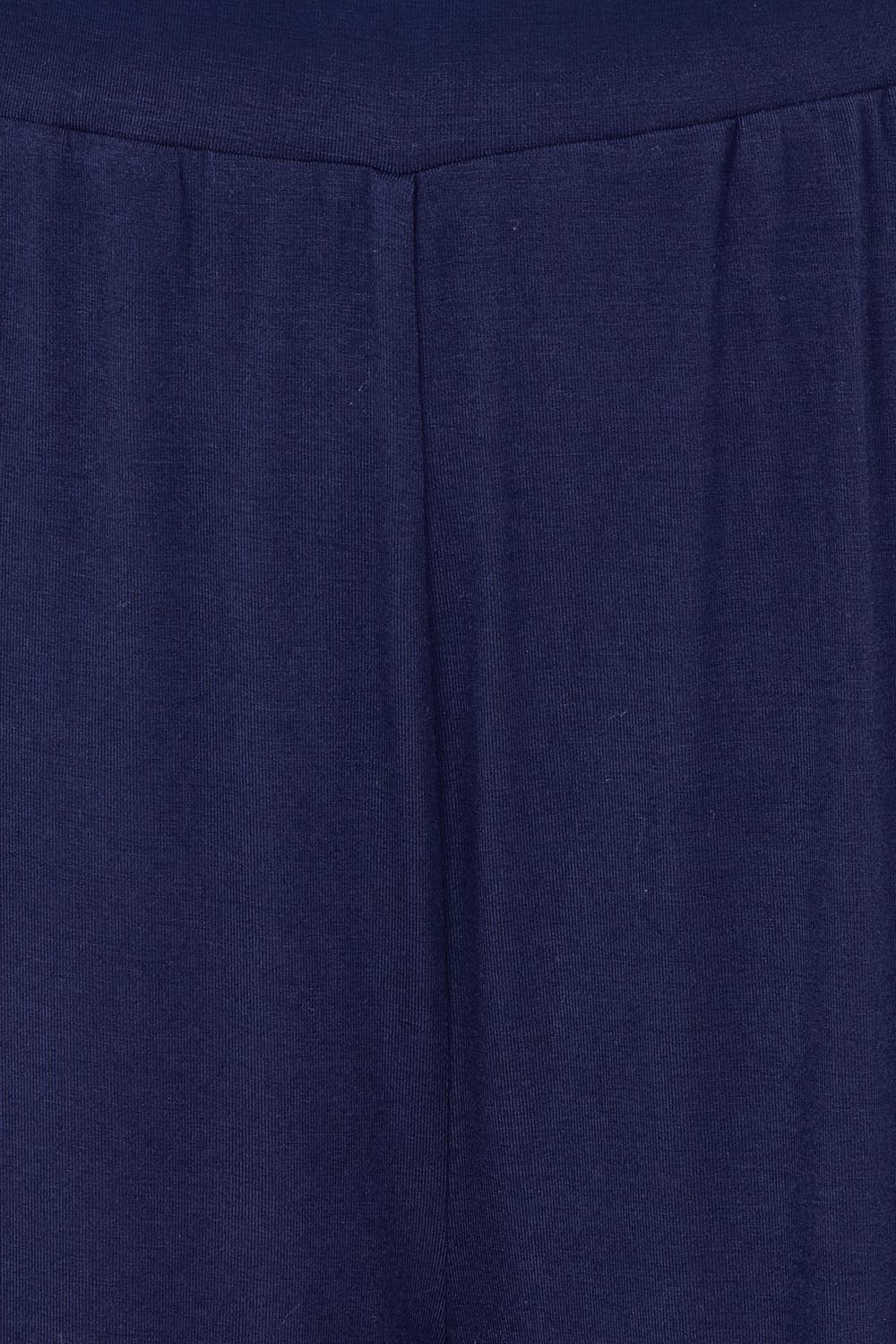 Product shot of The Pack & Go Luxe Bamboo Wide Leg Pant in colour Frenchnavy (Blue), detail