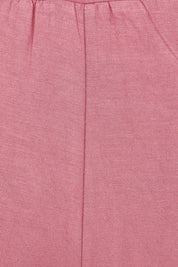 Product shot of The Pack & Go Luxe Bamboo Wide Leg Pant in colour Smokeyrose (Pink), detail