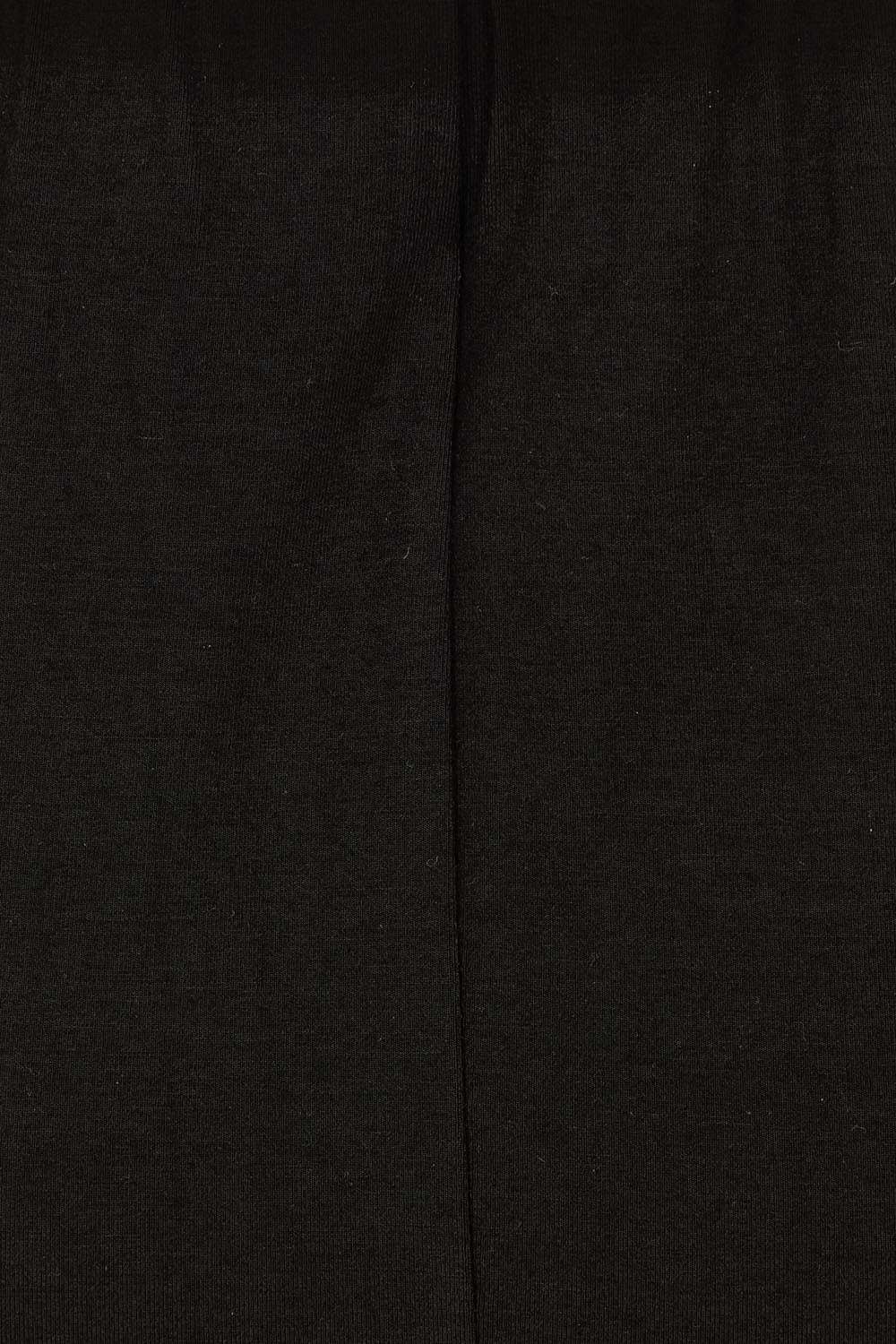 Product shot of The Pack & Go Luxe Bamboo Pull On Maxi Skirt in colour Black (Black), detail