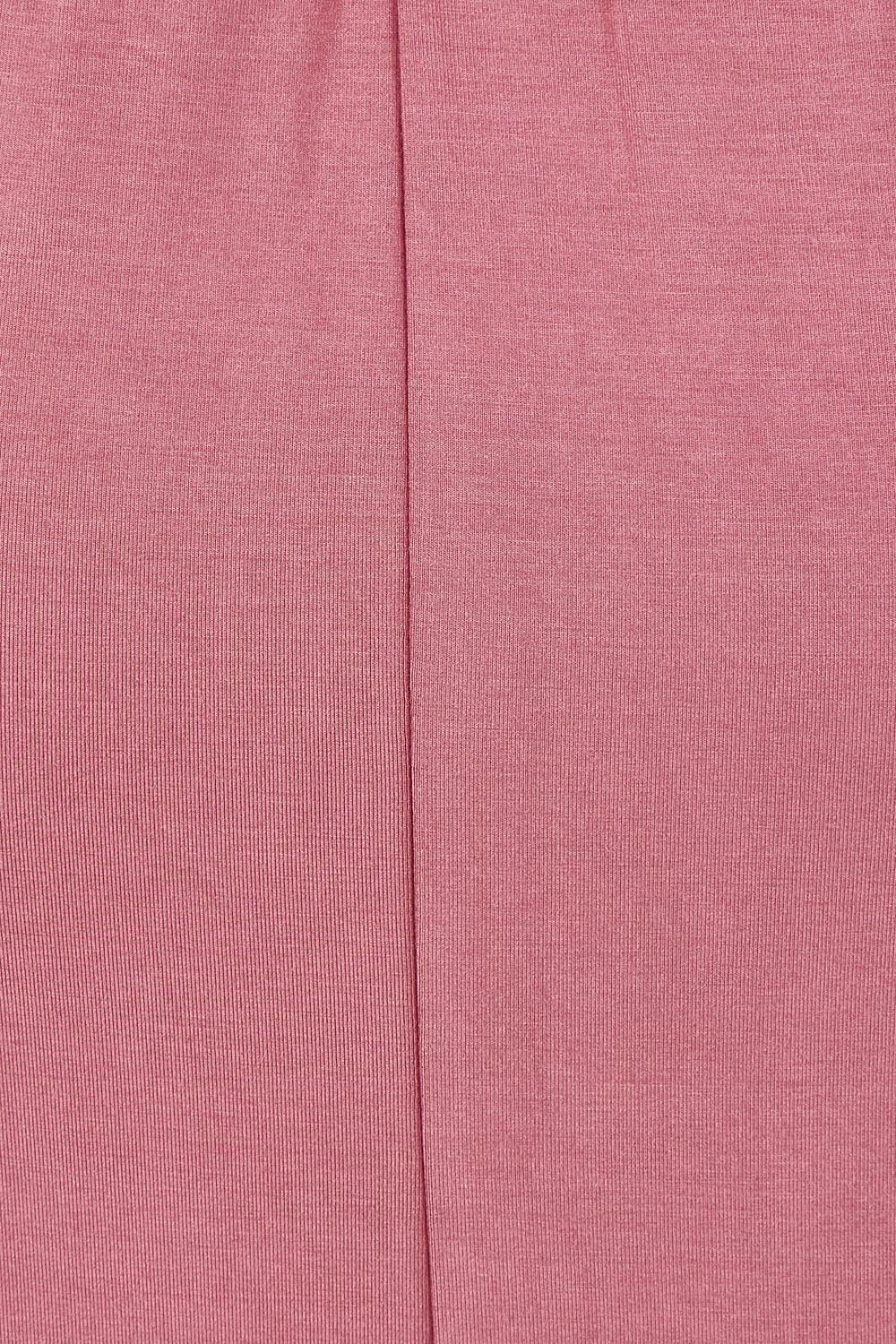 Product shot of The Pack & Go Luxe Bamboo Pull On Maxi Skirt in colour Smokeyrose (Pink), detail