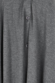 Product shot of The Pack & Go Luxe Bamboo Shrug in colour Charcoal (Grey), detail