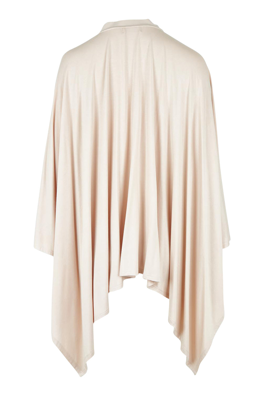 Product shot of The Pack & Go Luxe Bamboo Shrug in colour Nougat, from the back