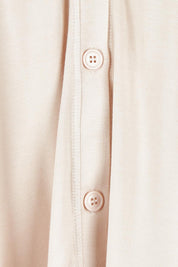 Product shot of The Pack & Go Luxe Bamboo Shrug in colour Nougat, detail